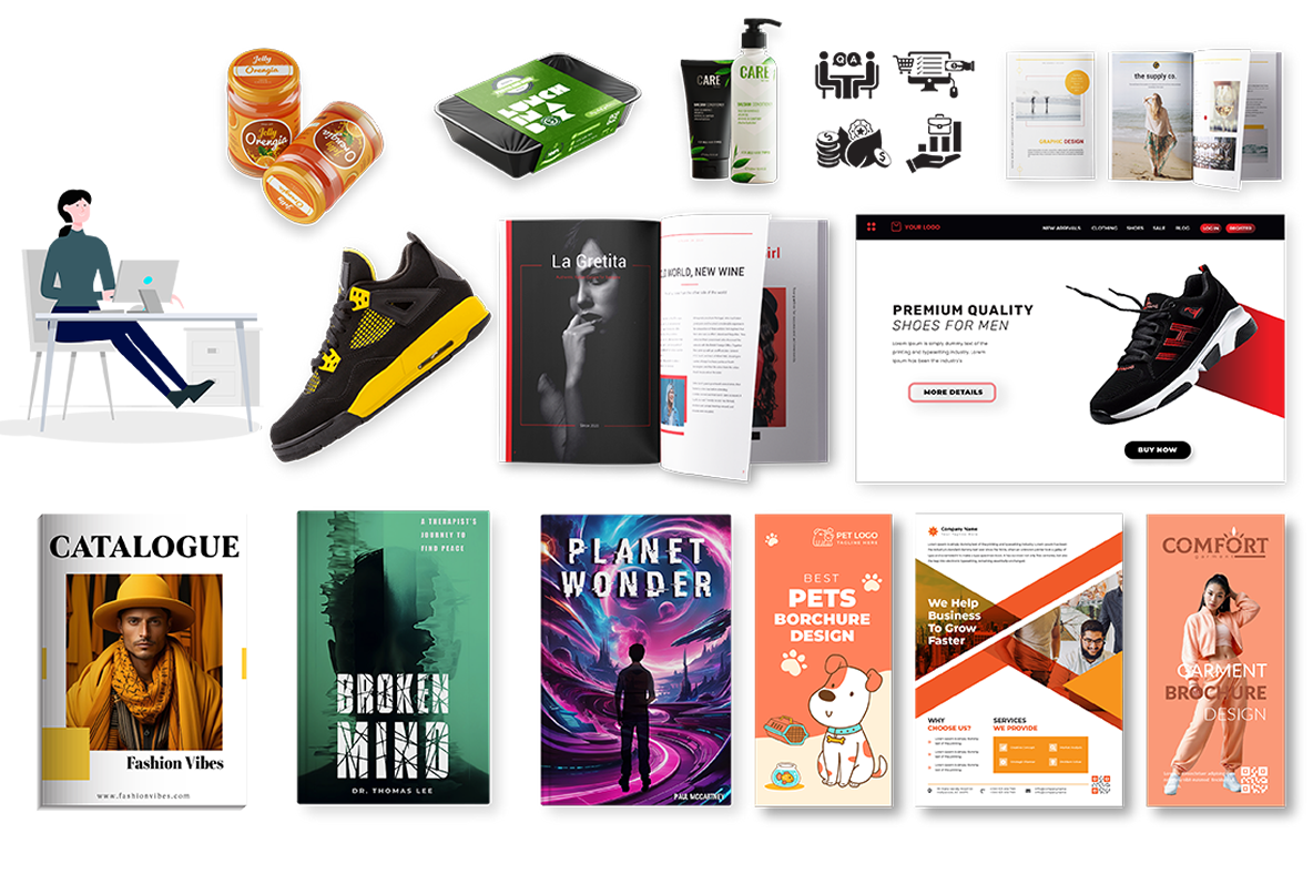 Logo banner broşür grafik tasarım